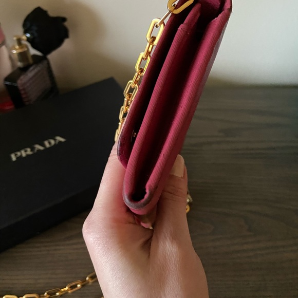 Authentic Prada saffiano crossbody WOC - Picture 12 of 12